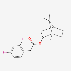 (1,7,7-Trimethyl-2-bicyclo[2.2.1]heptanyl) 2-(2,4-difluorophenyl)acetate