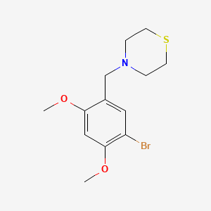 4-[(5-Bromo-2,4-dimethoxyphenyl)methyl]thiomorpholine