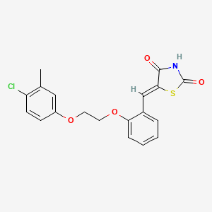 5-{2-[2-(4-chloro-3-methylphenoxy)ethoxy]benzylidene}-1,3-thiazolidine-2,4-dione