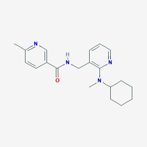 N-({2-[cyclohexyl(methyl)amino]-3-pyridinyl}methyl)-6-methylnicotinamide