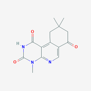 molecular formula C14H15N3O3 B5006901 4,9,9-trimethyl-9,10-dihydropyrimido[4,5-c]isoquinoline-1,3,7(2H,4H,8H)-trione 