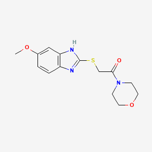 5-methoxy-2-{[2-(4-morpholinyl)-2-oxoethyl]thio}-1H-benzimidazole