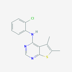 N-(2-chlorophenyl)-5,6-dimethylthieno[2,3-d]pyrimidin-4-amine
