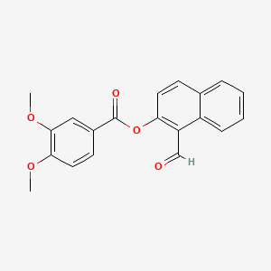 molecular formula C20H16O5 B5006950 (1-Formylnaphthalen-2-yl) 3,4-dimethoxybenzoate 