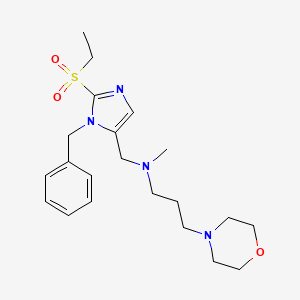 N-{[1-benzyl-2-(ethylsulfonyl)-1H-imidazol-5-yl]methyl}-N-methyl-3-(4-morpholinyl)-1-propanamine