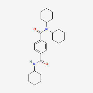 molecular formula C26H38N2O2 B5006964 N,N,N'-tricyclohexylterephthalamide 