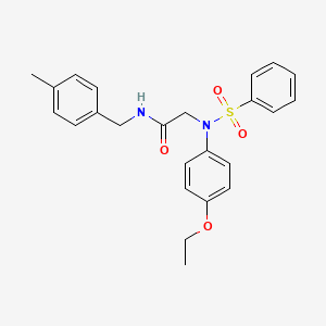 N~2~-(4-ethoxyphenyl)-N~1~-(4-methylbenzyl)-N~2~-(phenylsulfonyl)glycinamide