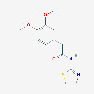 molecular formula C13H14N2O3S B500700 2-(3,4-Dimethoxy-phenyl)-N-thiazol-2-yl-acetamide 