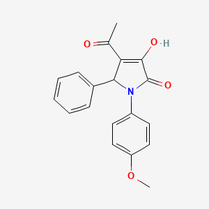 4-acetyl-3-hydroxy-1-(4-methoxyphenyl)-5-phenyl-1,5-dihydro-2H-pyrrol-2-one