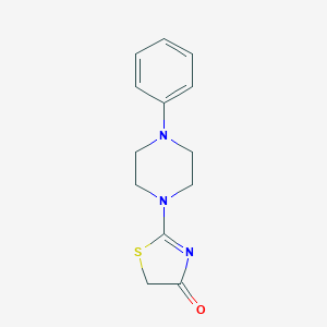 molecular formula C13H15N3OS B500704 2-(4-phenyl-1-piperazinyl)-1,3-thiazol-4(5H)-one 