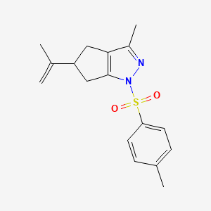 5-isopropenyl-3-methyl-1-[(4-methylphenyl)sulfonyl]-1,4,5,6-tetrahydrocyclopenta[c]pyrazole