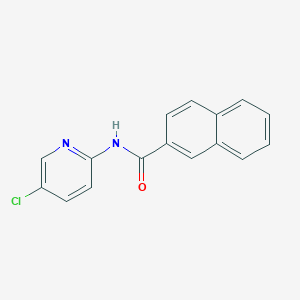 molecular formula C16H11ClN2O B500705 N-(5-chloropyridin-2-yl)naphthalene-2-carboxamide 