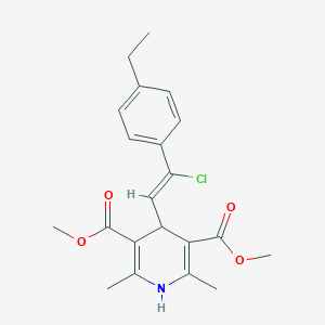 Dimethyl 4-[2-chloro-2-(4-ethylphenyl)vinyl]-2,6-dimethyl-1,4-dihydro-3,5-pyridinedicarboxylate