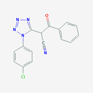 2-[1-(4-chlorophenyl)-1H-tetraazol-5-yl]-3-oxo-3-phenylpropanenitrile