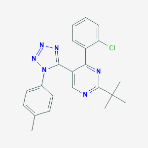 2-tert-butyl-4-(2-chlorophenyl)-5-[1-(4-methylphenyl)-1H-tetraazol-5-yl]pyrimidine