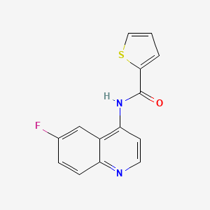 N-(6-fluoroquinolin-4-yl)thiophene-2-carboxamide