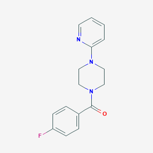 molecular formula C16H16FN3O B500747 4-Fluorophenyl 4-(2-pyridyl)piperazinyl ketone CAS No. 332168-99-7