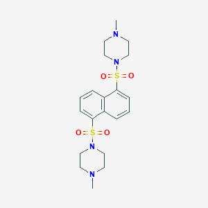 1-Methyl-4-({5-[(4-methyl-1-piperazinyl)sulfonyl]-1-naphthyl}sulfonyl)piperazine