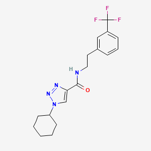 1-cyclohexyl-N-{2-[3-(trifluoromethyl)phenyl]ethyl}-1H-1,2,3-triazole-4-carboxamide