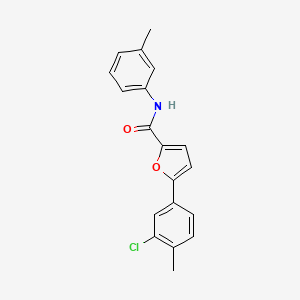 5-(3-chloro-4-methylphenyl)-N-(3-methylphenyl)furan-2-carboxamide