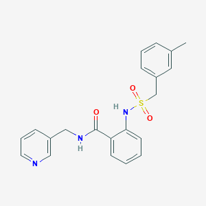 2-[(3-METHYLPHENYL)METHANESULFONAMIDO]-N-[(PYRIDIN-3-YL)METHYL]BENZAMIDE