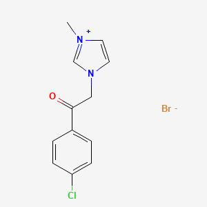 3-[2-(4-chlorophenyl)-2-oxoethyl]-1-methyl-1H-imidazol-3-ium bromide