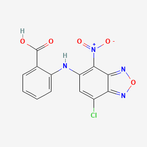 molecular formula C13H7ClN4O5 B5007580 2-[(7-chloro-4-nitro-2,1,3-benzoxadiazol-5-yl)amino]benzoic acid 