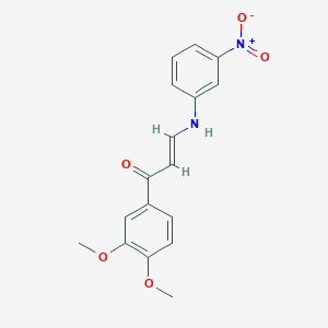 1-(3,4-dimethoxyphenyl)-3-[(3-nitrophenyl)amino]-2-propen-1-one