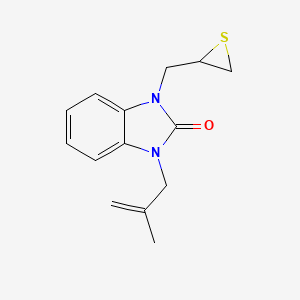 1-(2-methyl-2-propen-1-yl)-3-(2-thiiranylmethyl)-1,3-dihydro-2H-benzimidazol-2-one