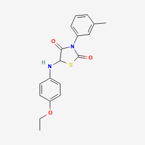 5-[(4-ethoxyphenyl)amino]-3-(3-methylphenyl)-1,3-thiazolidine-2,4-dione