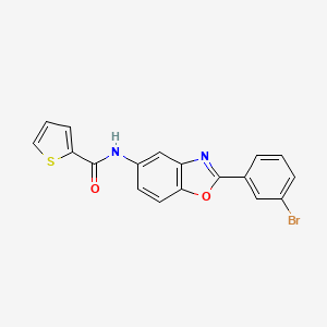 N-[2-(3-bromophenyl)-1,3-benzoxazol-5-yl]thiophene-2-carboxamide