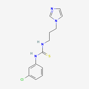 N-(3-chlorophenyl)-N'-[3-(1H-imidazol-1-yl)propyl]thiourea