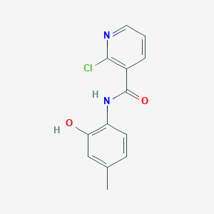 molecular formula C13H11ClN2O2 B500768 2-chloro-N-(2-hydroxy-4-methylphenyl)nicotinamide 