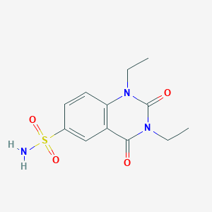 molecular formula C12H15N3O4S B5007688 1,3-Diethyl-2,4-dioxo-1,2,3,4-tetrahydroquinazoline-6-sulfonamide 