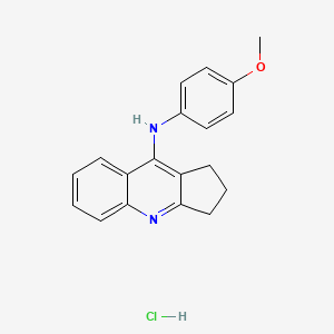 molecular formula C19H19ClN2O B5007779 N-(4-methoxyphenyl)-2,3-dihydro-1H-cyclopenta[b]quinolin-9-amine;hydrochloride 