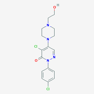 4-chloro-2-(4-chlorophenyl)-5-[4-(2-hydroxyethyl)-1-piperazinyl]-3(2H)-pyridazinone