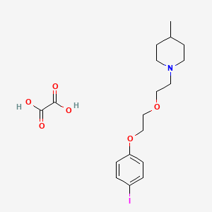 molecular formula C18H26INO6 B5007830 1-[2-[2-(4-Iodophenoxy)ethoxy]ethyl]-4-methylpiperidine;oxalic acid 