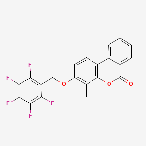 molecular formula C21H11F5O3 B5007834 4-methyl-3-[(pentafluorobenzyl)oxy]-6H-benzo[c]chromen-6-one 