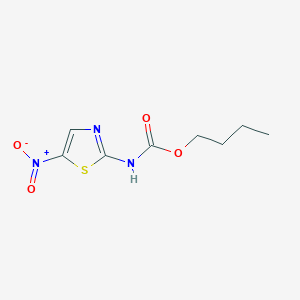 molecular formula C8H11N3O4S B500785 Butyl 5-nitro-1,3-thiazol-2-ylcarbamate 