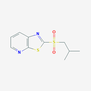 molecular formula C10H12N2O2S2 B500791 2-(Isobutylsulfonyl)[1,3]thiazolo[5,4-b]pyridine CAS No. 67219-23-2