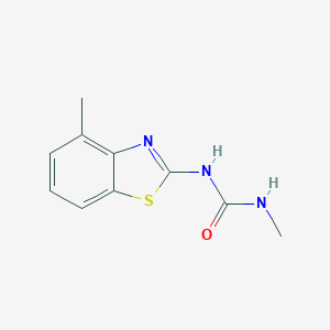 molecular formula C10H11N3OS B500797 N-methyl-N'-(4-methyl-1,3-benzothiazol-2-yl)urea 