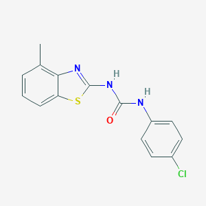 N-(4-chlorophenyl)-N'-(4-methyl-1,3-benzothiazol-2-yl)urea