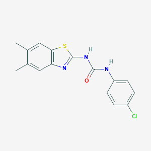 1-(4-Chlorophenyl)-3-(5,6-dimethyl-1,3-benzothiazol-2-yl)urea