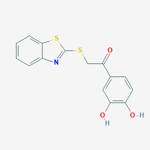 molecular formula C15H11NO3S2 B500800 2-(1,3-Benzothiazol-2-ylsulfanyl)-1-(3,4-dihydroxyphenyl)ethanone 