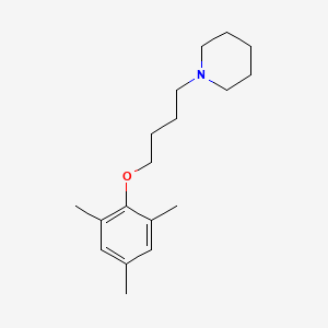 molecular formula C18H29NO B5008029 1-[4-(2,4,6-Trimethylphenoxy)butyl]piperidine 