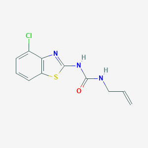 molecular formula C11H10ClN3OS B500805 N-allyl-N'-(4-chloro-1,3-benzothiazol-2-yl)urea 