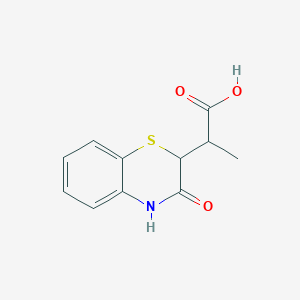 2-(3-oxo-3,4-dihydro-2H-1,4-benzothiazin-2-yl)propanoic acid