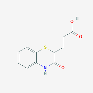 3-(3-oxo-3,4-dihydro-2H-1,4-benzothiazin-2-yl)propanoic acid