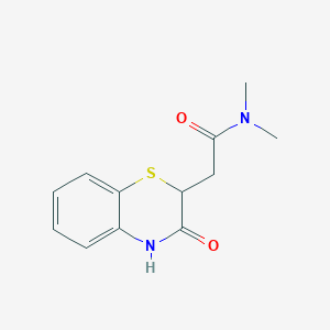 N,N-dimethyl-2-(3-oxo-3,4-dihydro-2H-1,4-benzothiazin-2-yl)acetamide