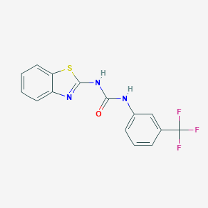 molecular formula C15H10F3N3OS B500818 N-(1,3-benzothiazol-2-yl)-N'-[3-(trifluoromethyl)phenyl]urea 